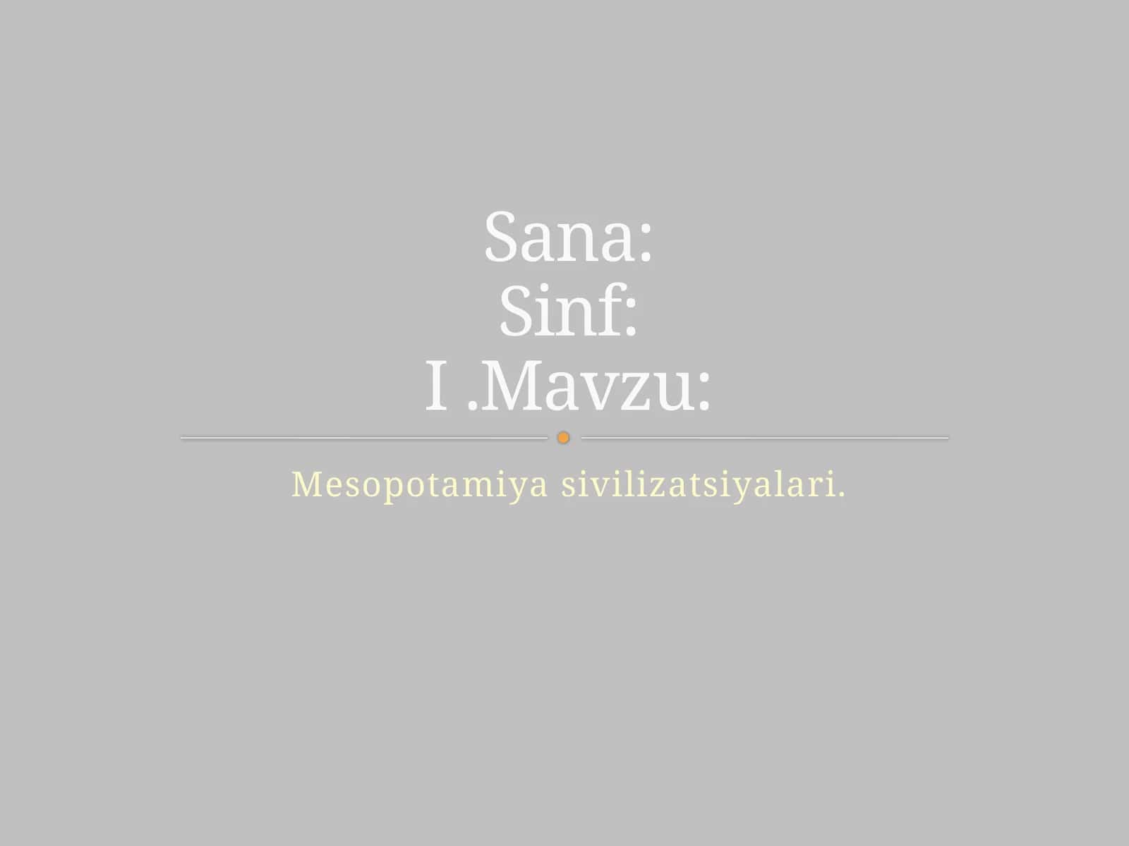 Mesopotamiya Civilizations 1