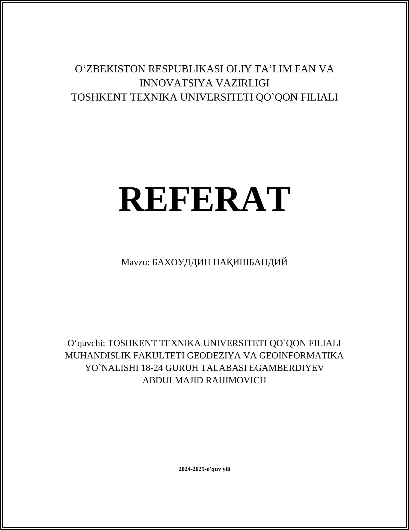 Бахоуддин Накшбандий 1