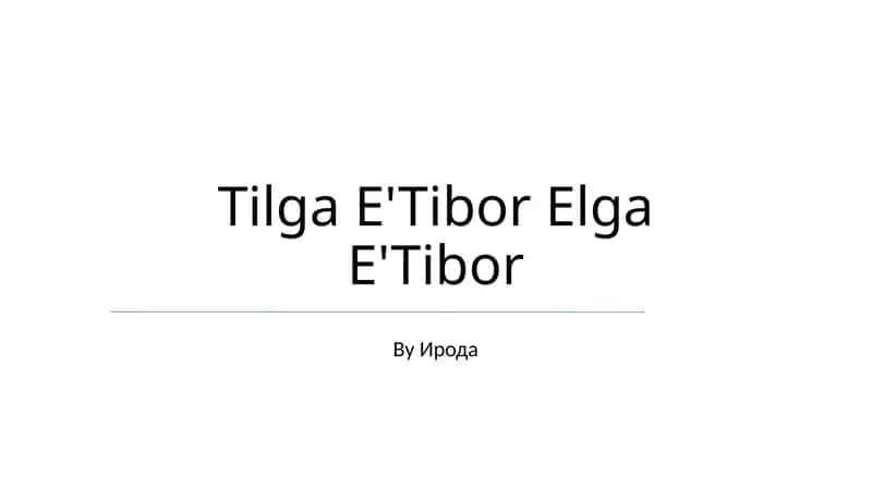 Tilga E'Tibor Elga E'Tibor 1