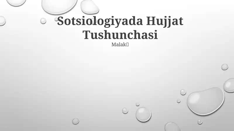Sotsiologiyada Hujjat Tushunchasi 1