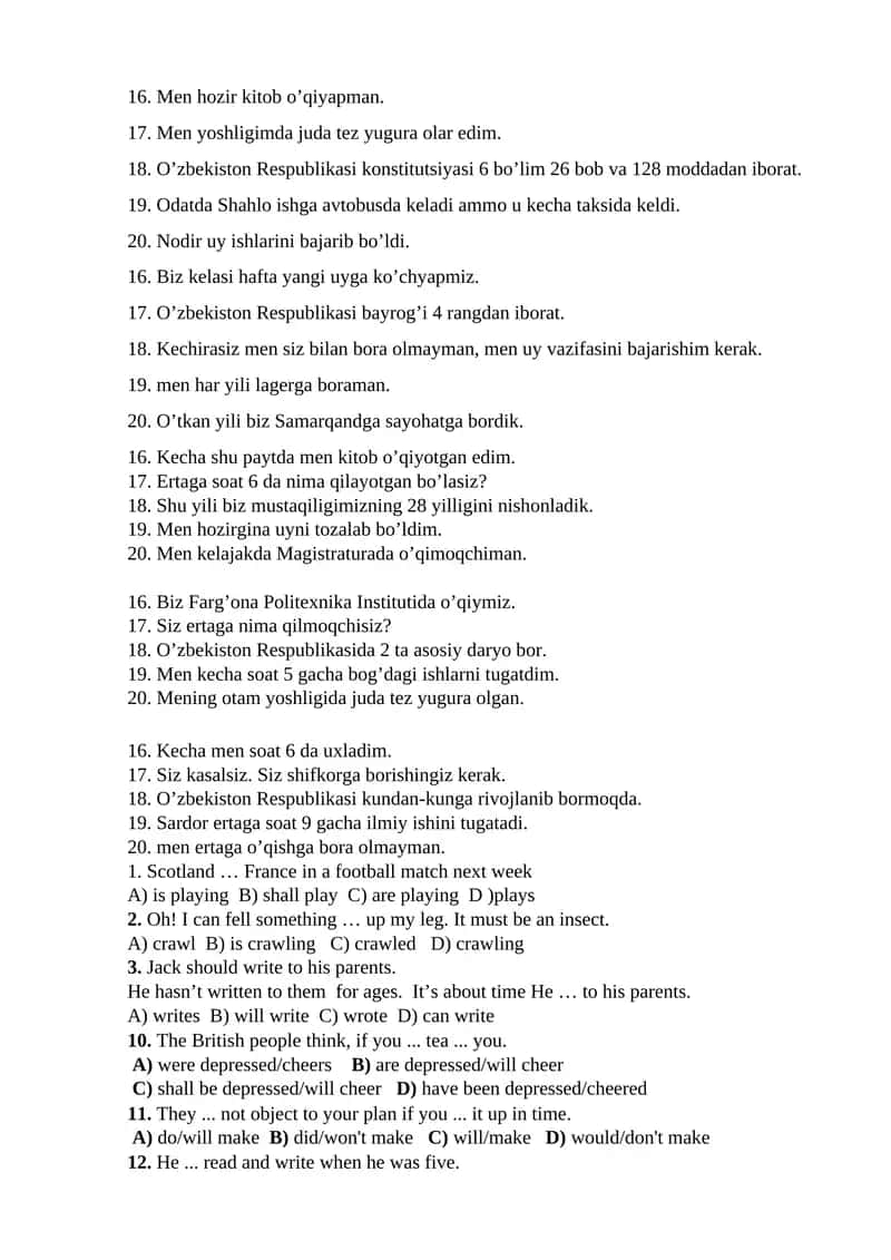 O'zbekiston Respublikasi Konstitutsiyasi 1