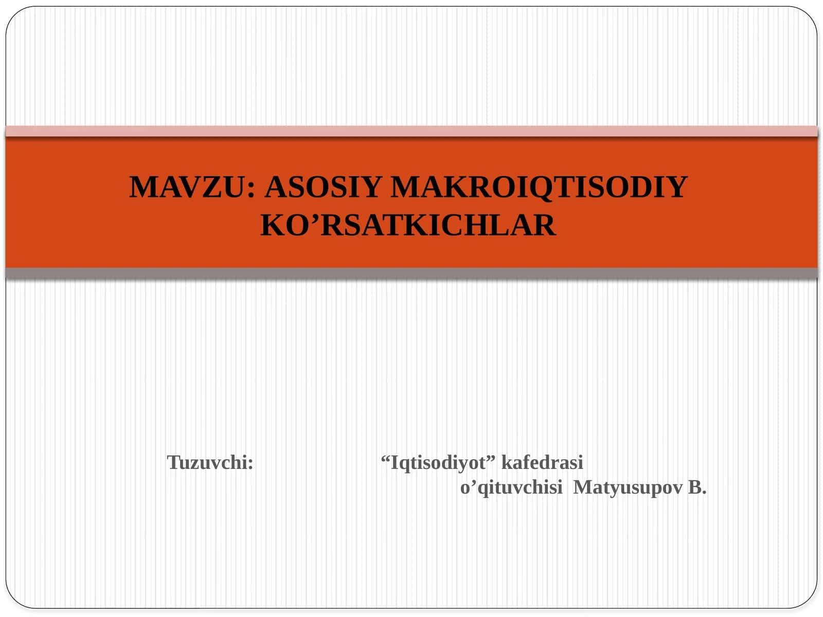 ASIY MAKROIQTISODIY KO’RSATKICHLAR 1