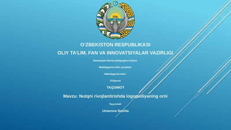 Nutq terapiyasi 1