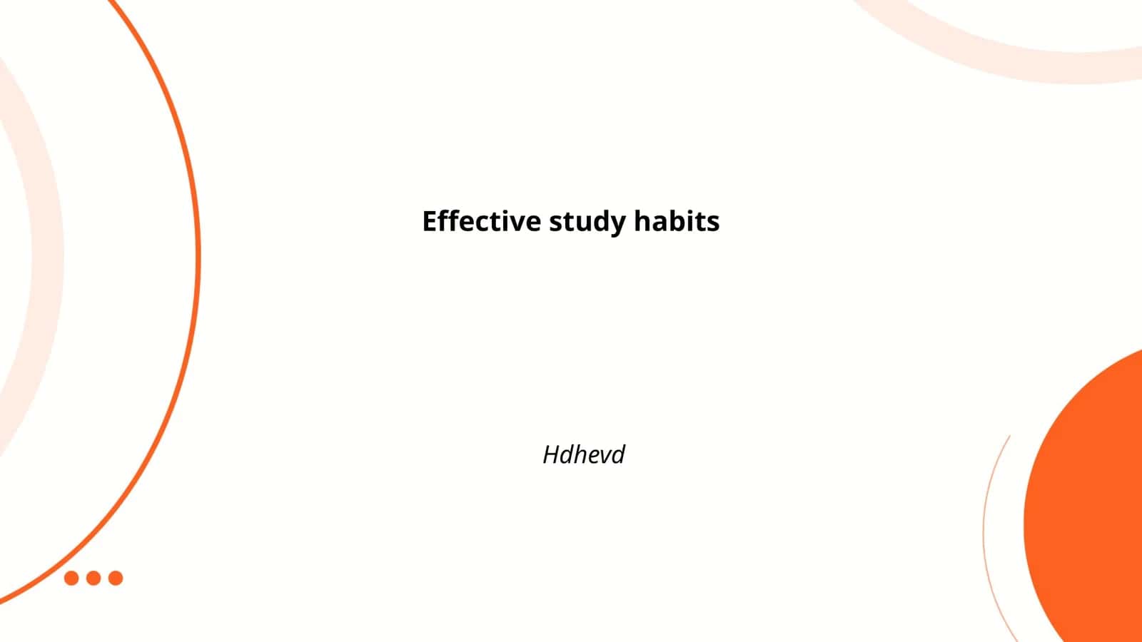 Effective study habits 1