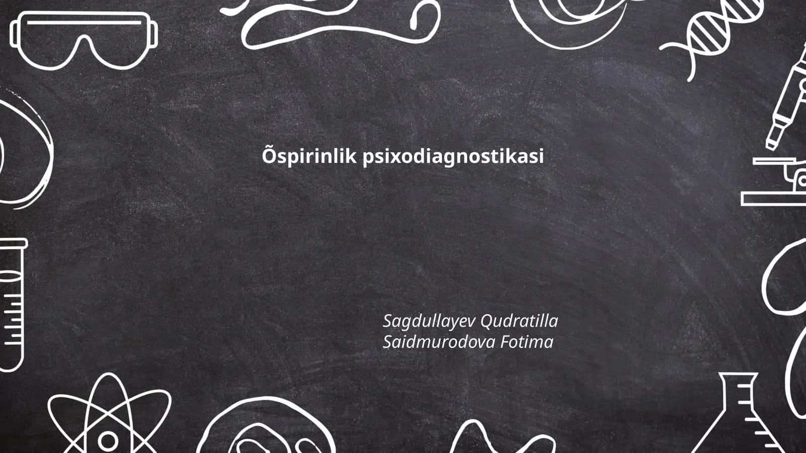 Õspirinlik psixodiagnostikasi 1