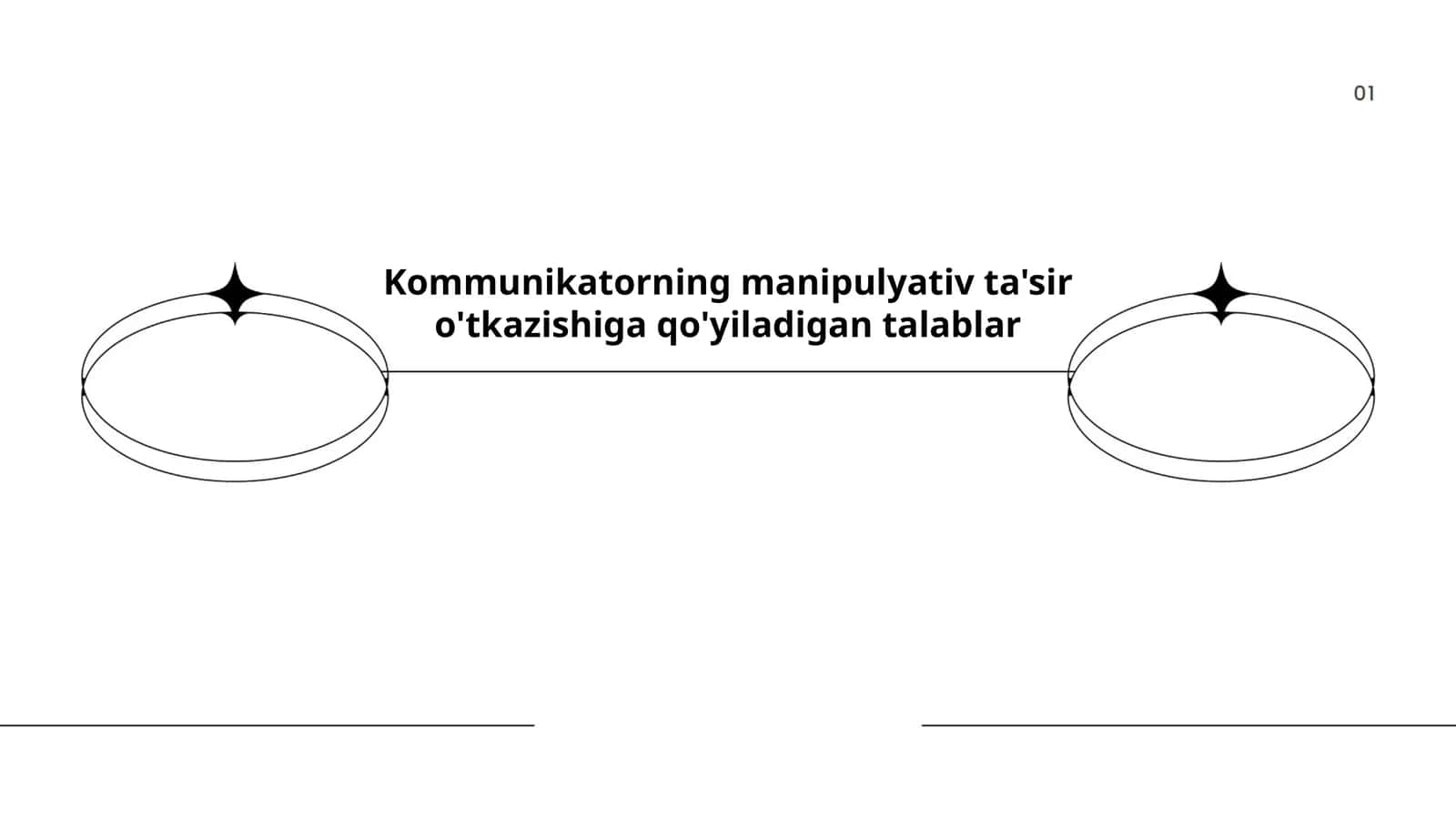 Kommunikatorning manipulyativ ta'sir o'tkazishiga qo'yiladigan talablar 1
