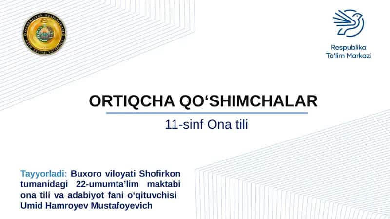 Mustaqil yechimlar 1