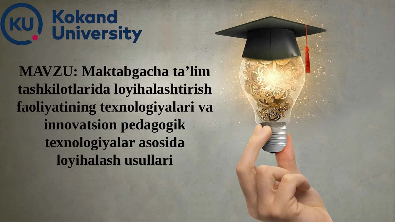 Maktabgachata’lim tashkilotlari dloyihalashtirish faoliyati 1