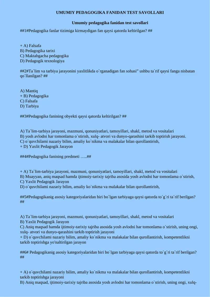 Umumiy pedagogika fanidan test savollari-fayllar.org.doc 1