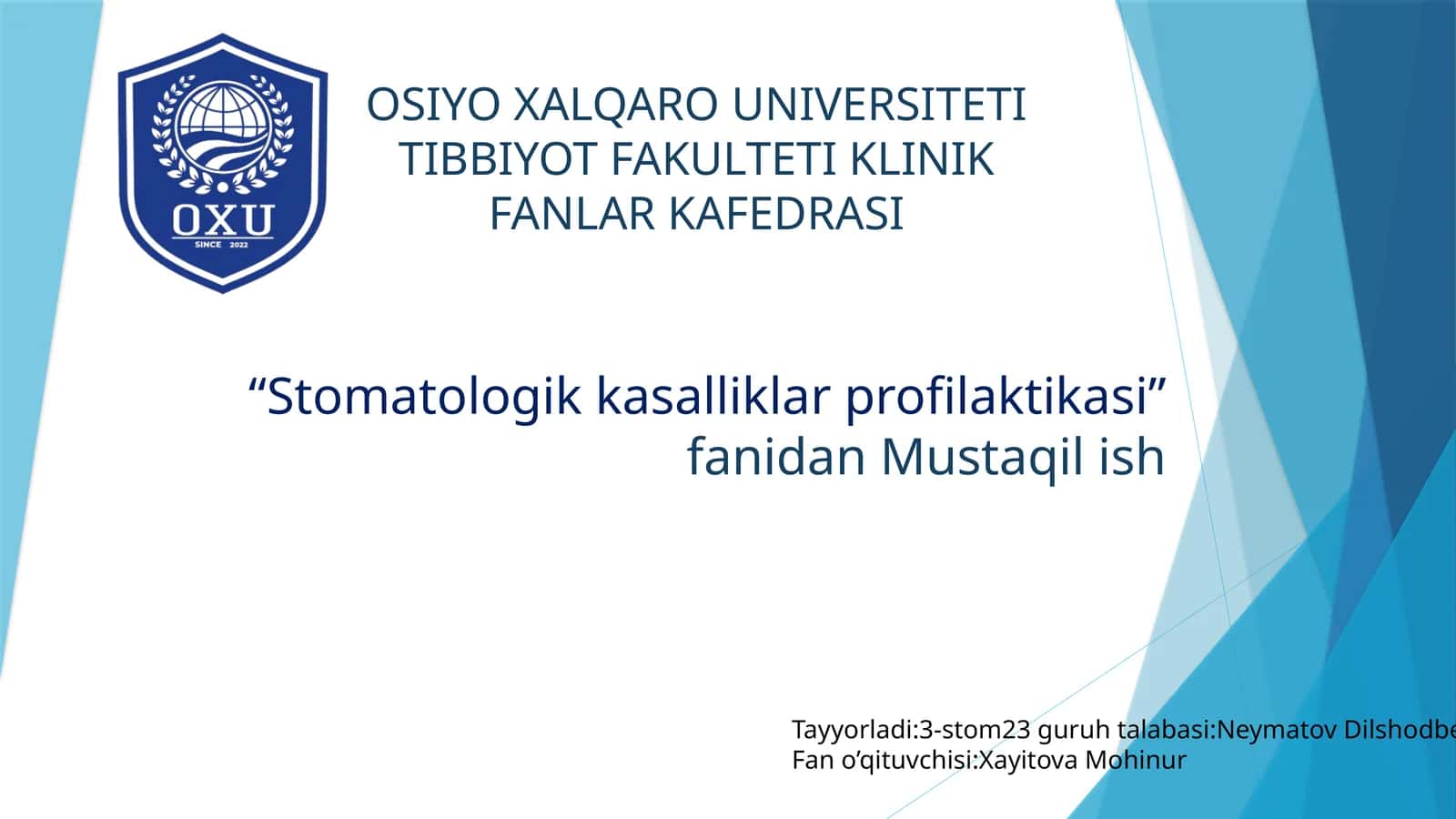 Ogʻiz bo'shlig'ida kariesogen muhit mexanizmi 1