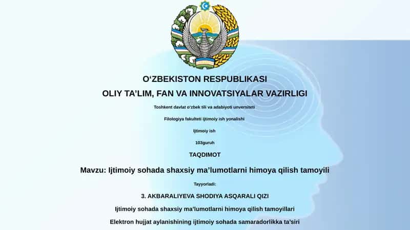 Ijtimoiy sohada shaxsiy ma'lumotlarni himoya qilish tamoyillari 1