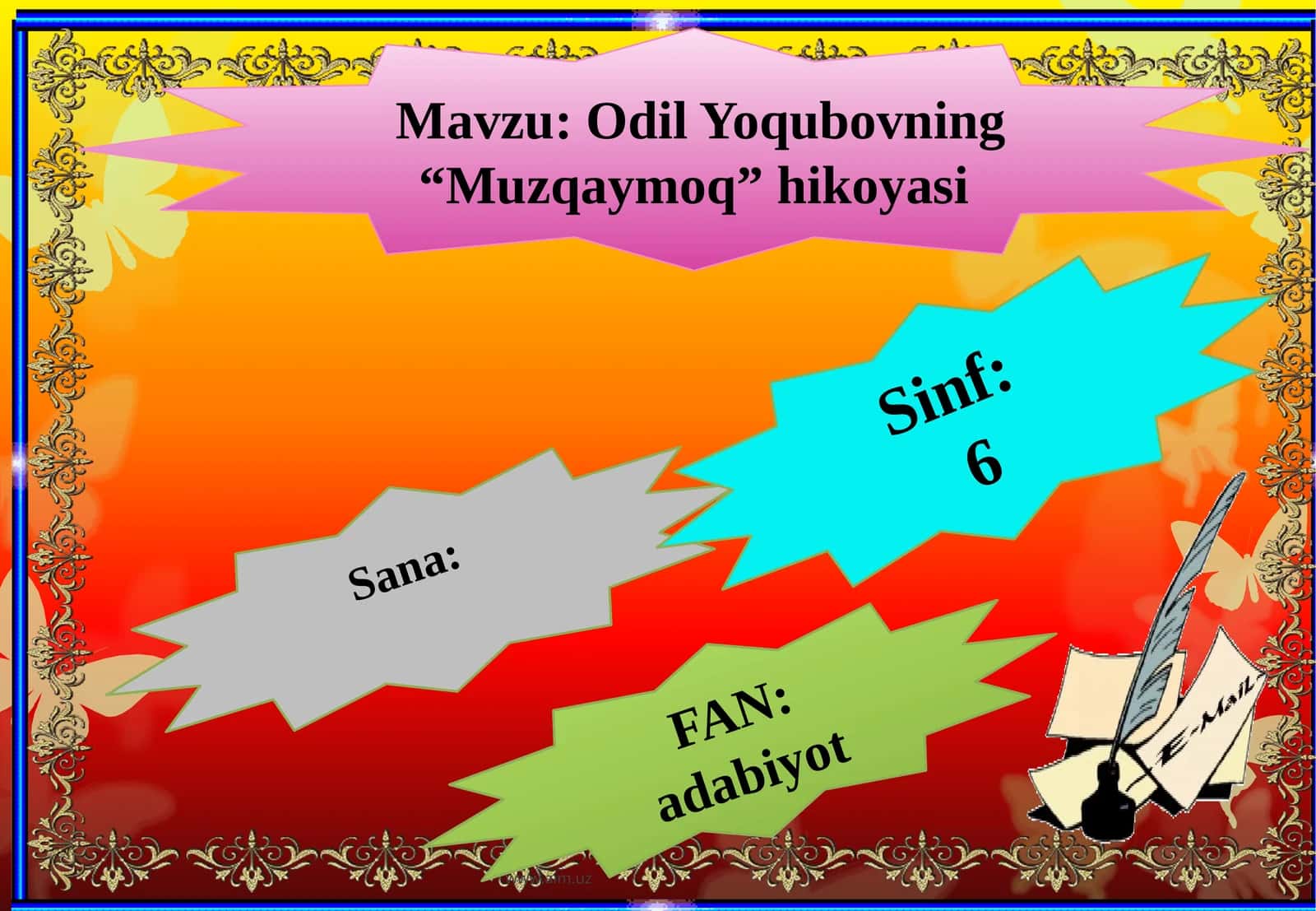 Odil Yoqubovning “Muzqaymoq” hikoyasi 1