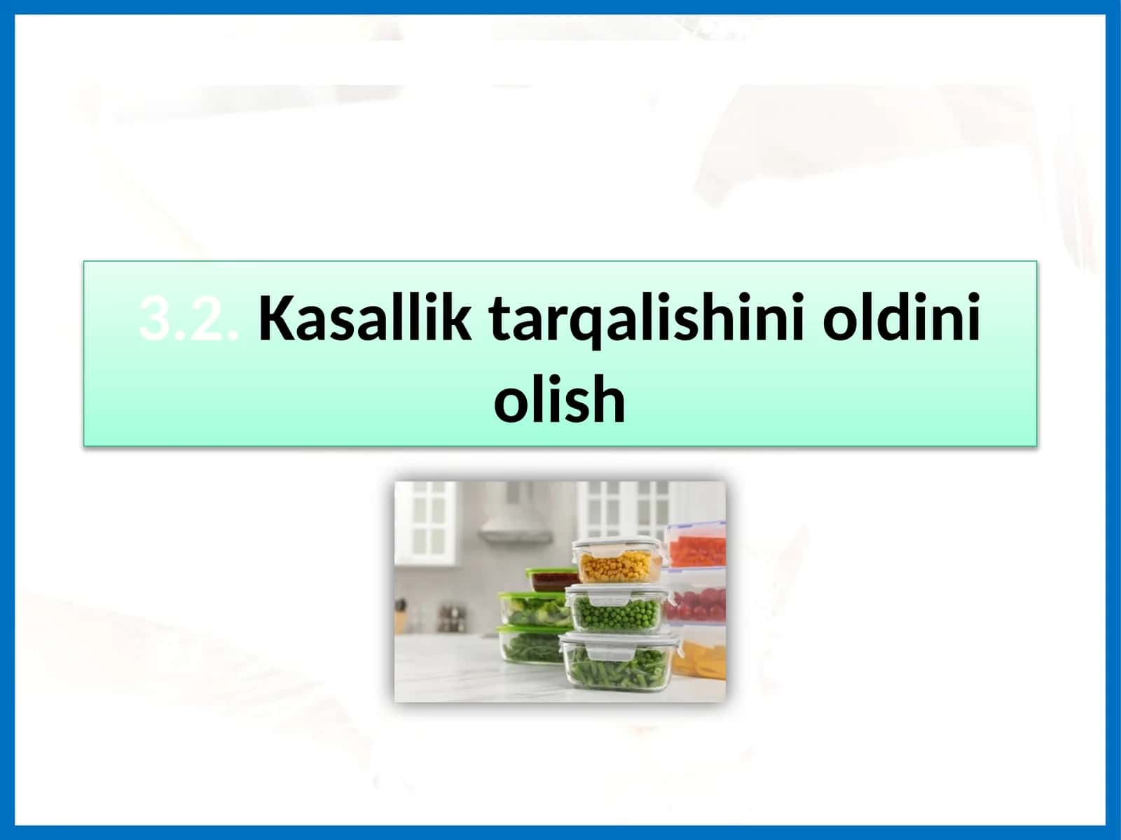 Kasallik tarqalishini oldini olish 1