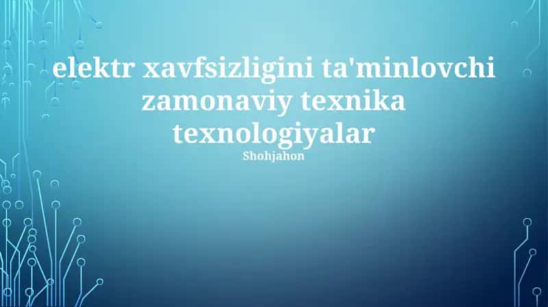 Aqlli Tarmoq Texnologiyalari 1