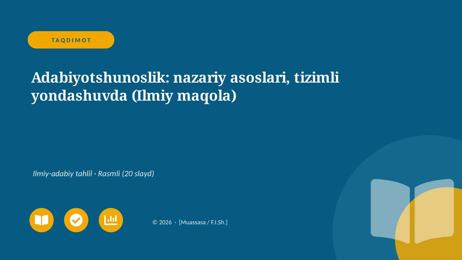Adabiyotshunoslik: nazariy asoslari, tizimli yondashuvda (Ilmiy maqola) 1
