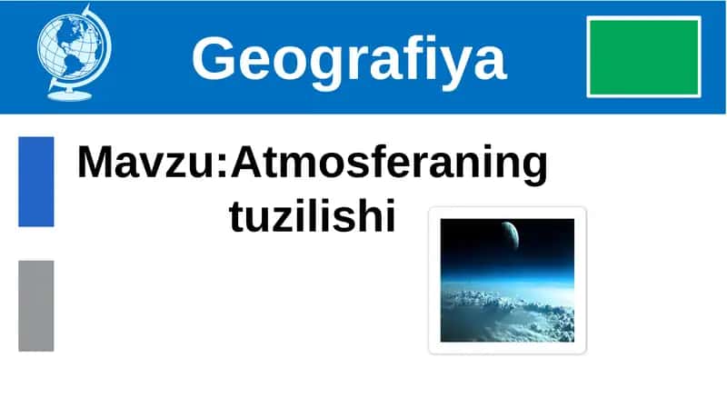 Atmosferaning tuzilishi 1