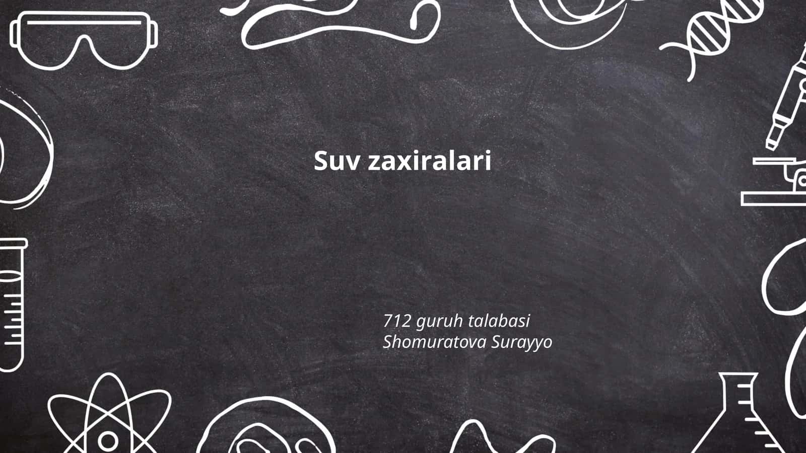 Suv zaxiralari 1