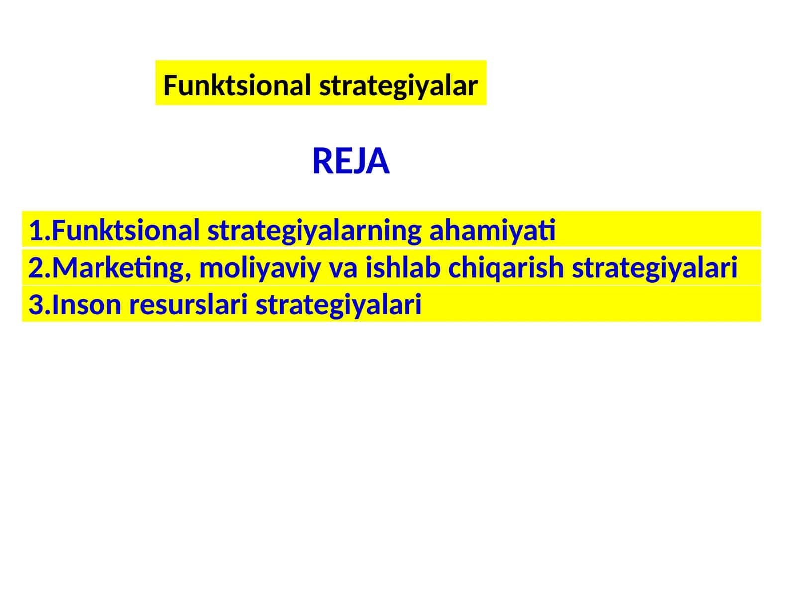 Funktsional strategiyalar 1