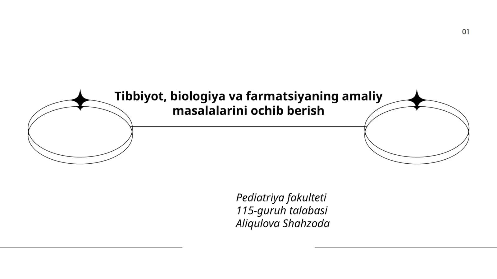 Tibbiyot, biologiya va farmatsiyaning amaliy masalalarini ochib berish 1