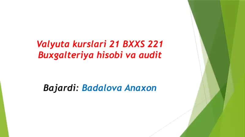 BHXS 221 Buxgalteriya hisobi va audit 1