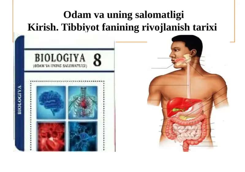 Tibbiyot fanining rivojlanish tarixi 1