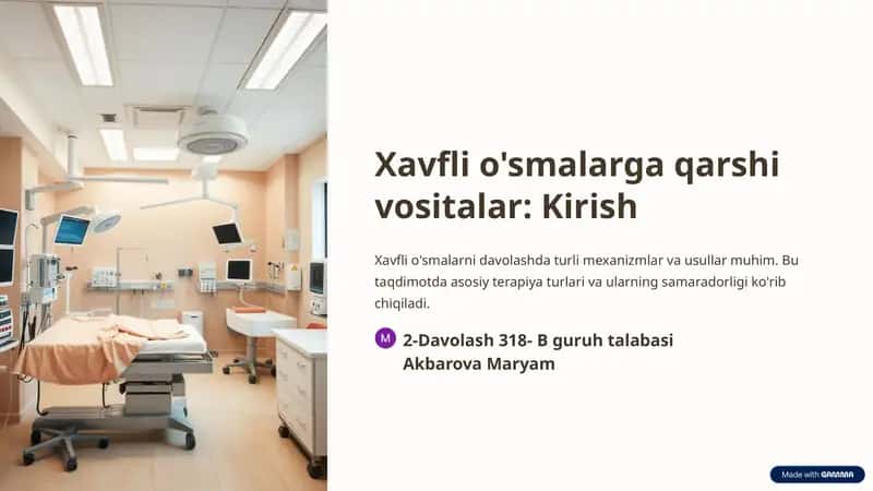 Kimyoterapiya: Asosiy tushunchalar va mexanizmlar 1