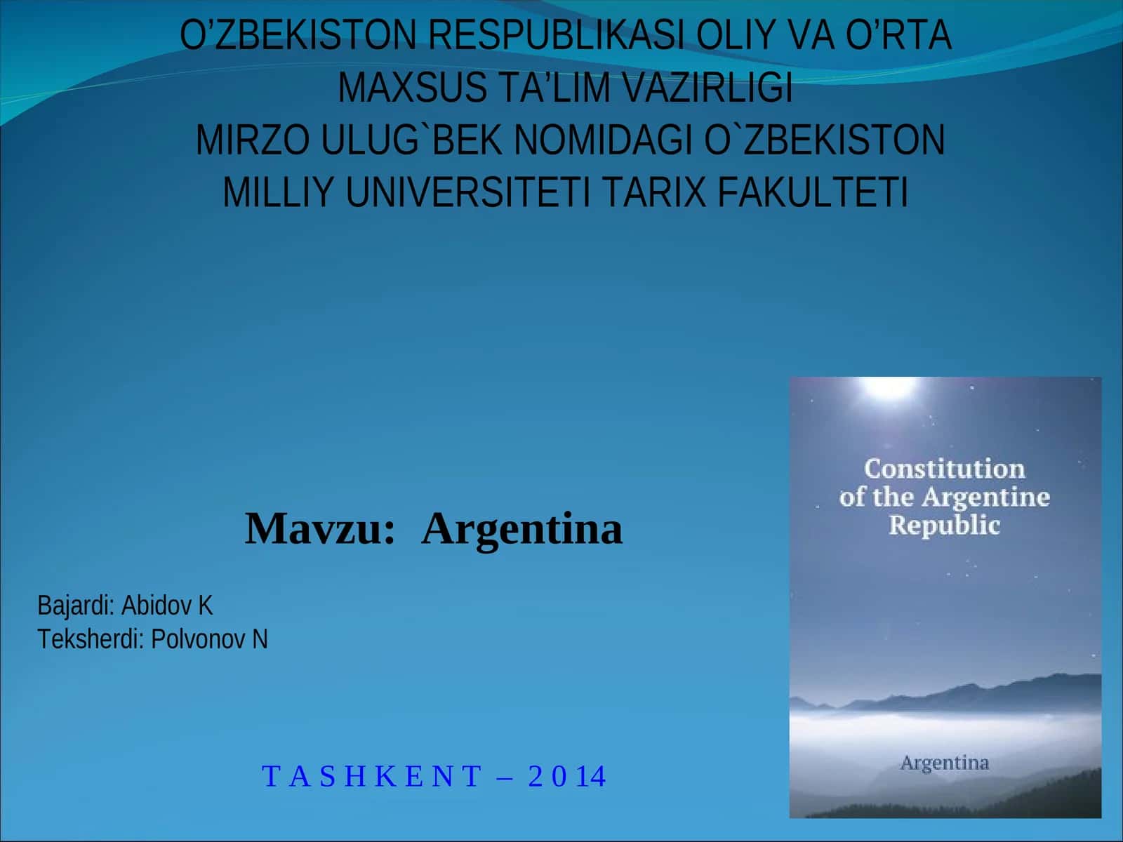 Argentina 1