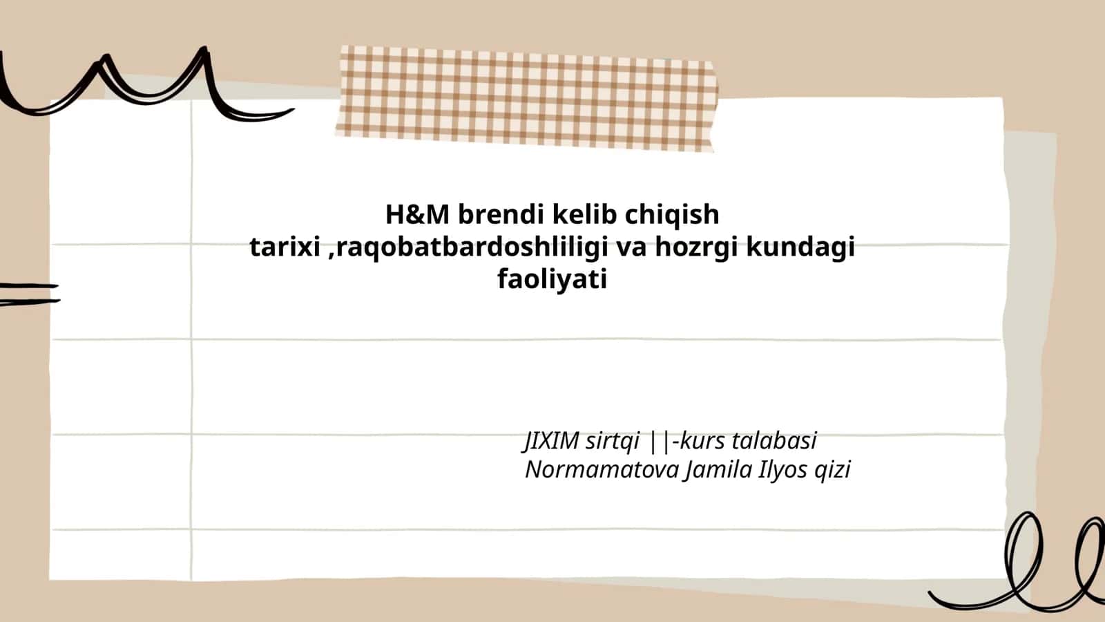 H&M brendi 1