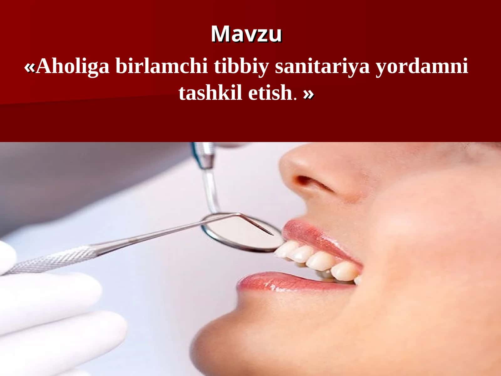 Aholiga birlamchi tibbiy sanitariya yordamni tashkil etish 1