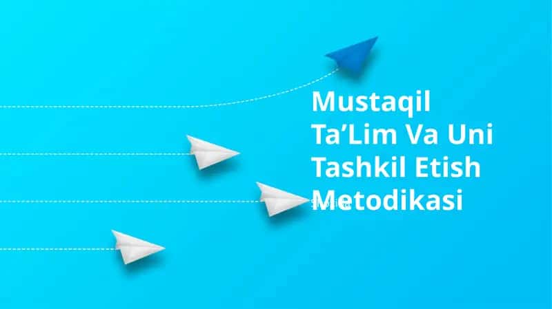 Mustaqil TaʼLim Va Uni Tashkil Etish Metodikasi 1