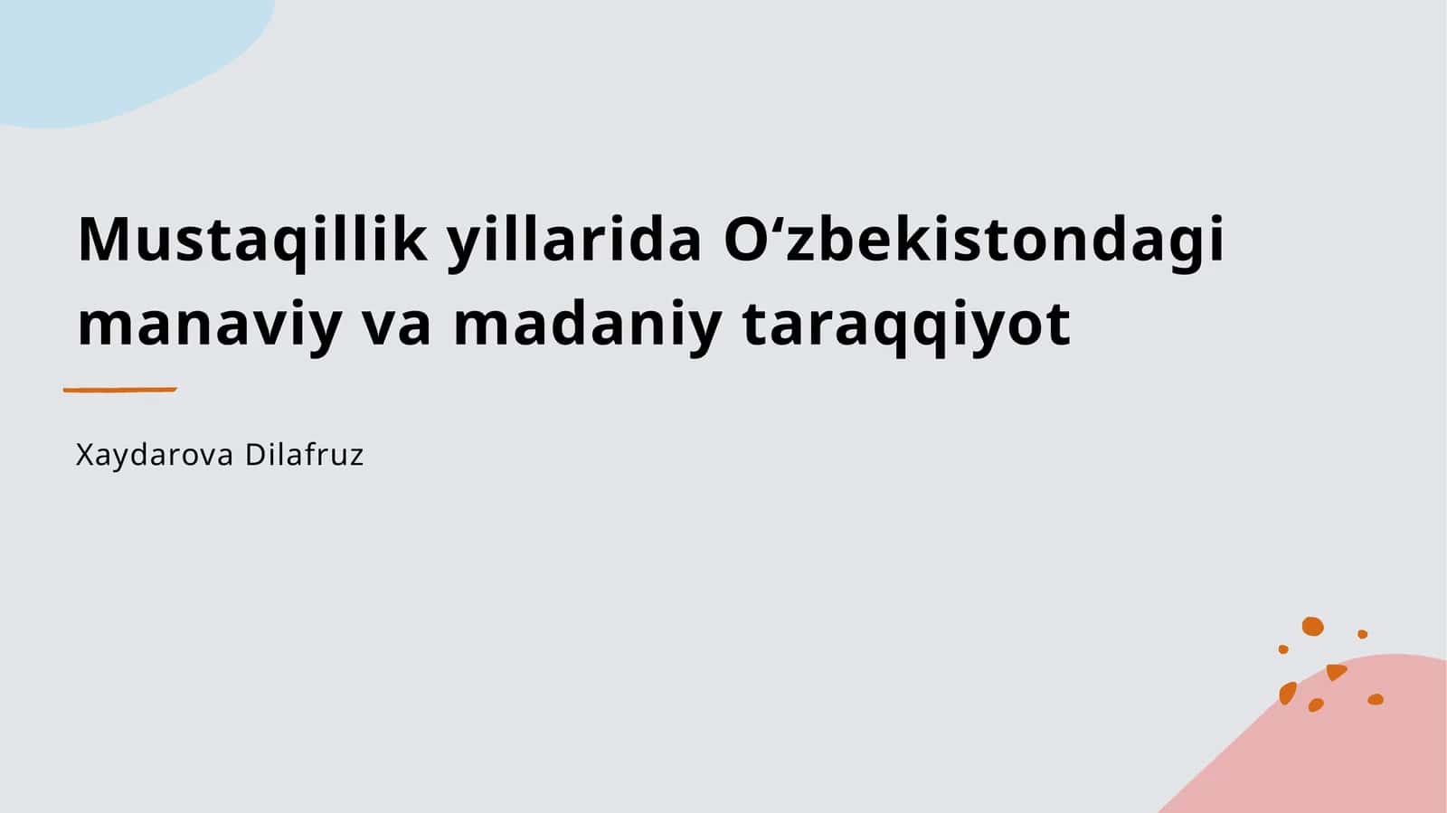 Diplom ishi kurs ishi prezentatasiya yozaman 1