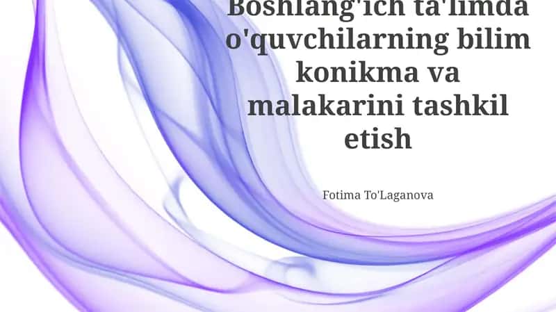 O'quv uslublariga moslashtirilgan ta'lim 1