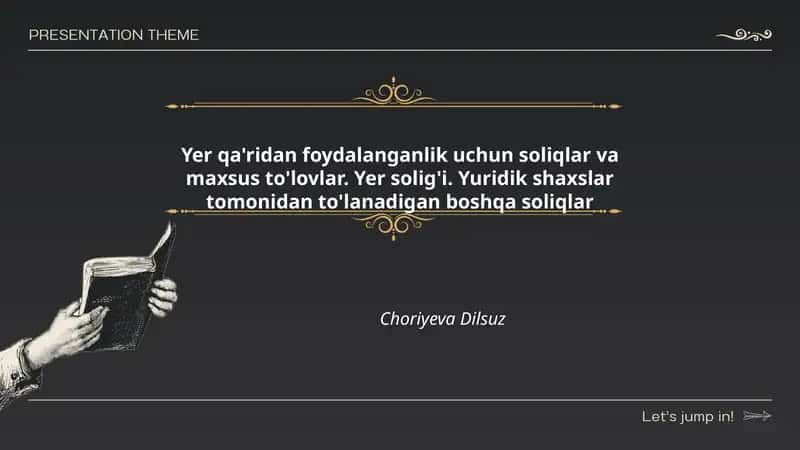 Yer qa'ridan foydalanganlik uchun soliqlar va maxsus to'lovlar 1