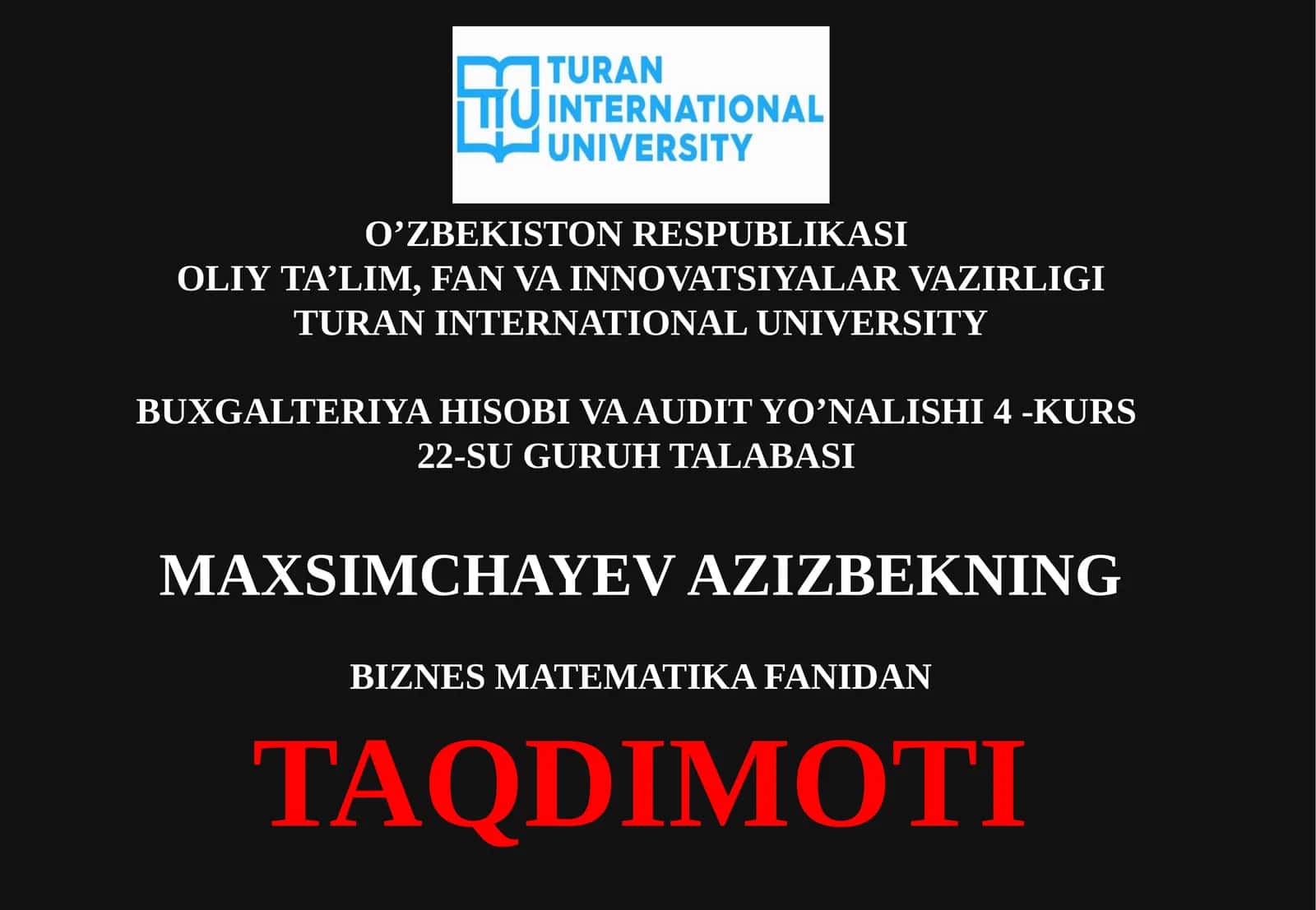 Iqtisodiy obektlar o'rtasida xo'jalik aloqalarini optimallashtirish modellari 1