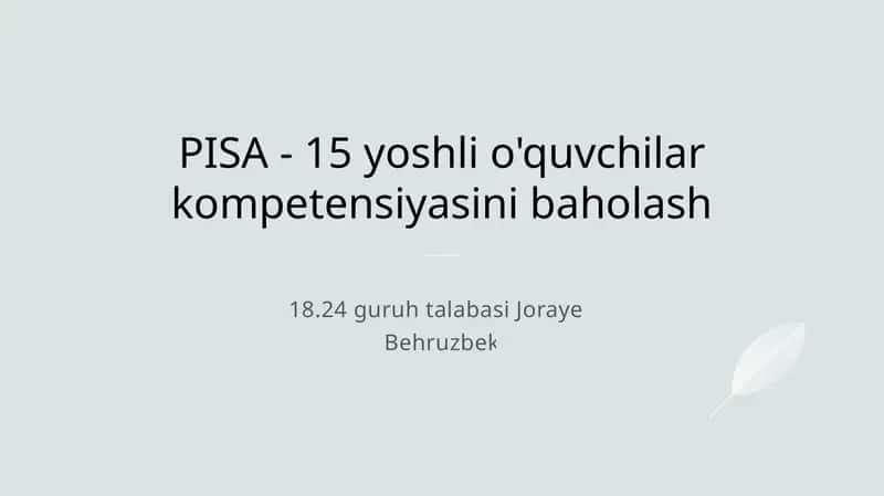 15 yoshli o'quvchilarning kompetensiyalarini baholash 1