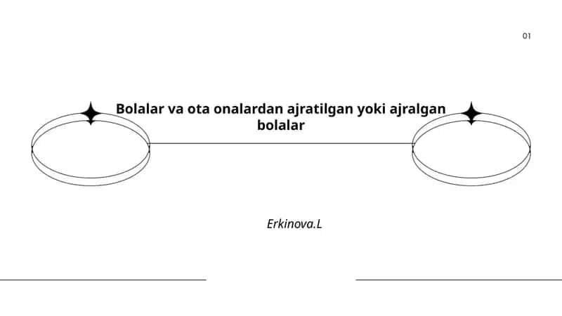 Bolalar va ota onalardan ajratilgan yoki ajralgan bolalar - Erkinova.L 1