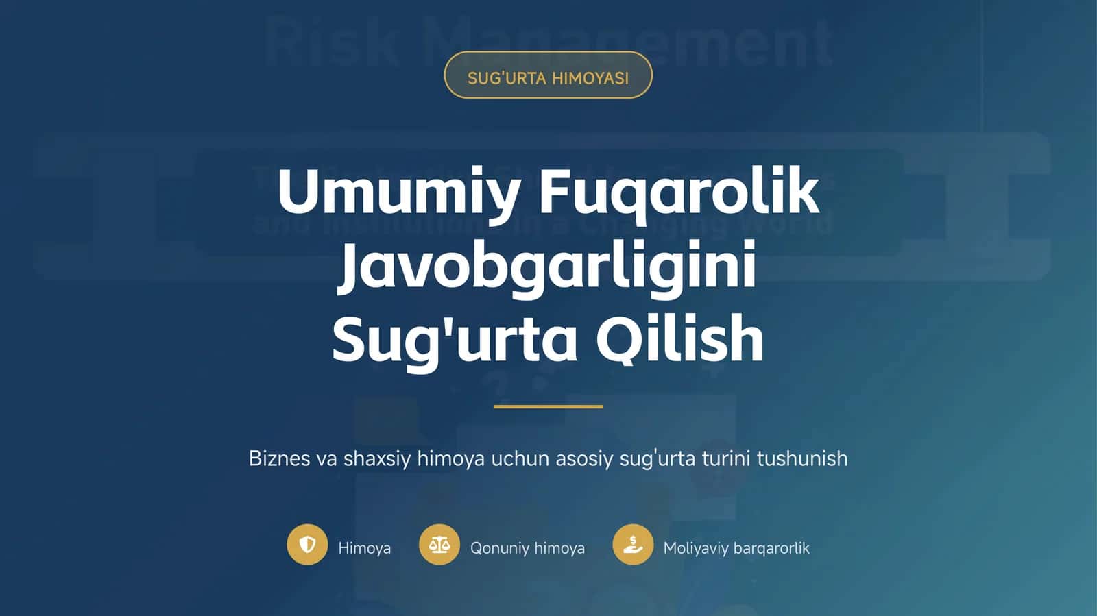 Umumiy fuqarolik javobgarligini sug'urta qilish 1