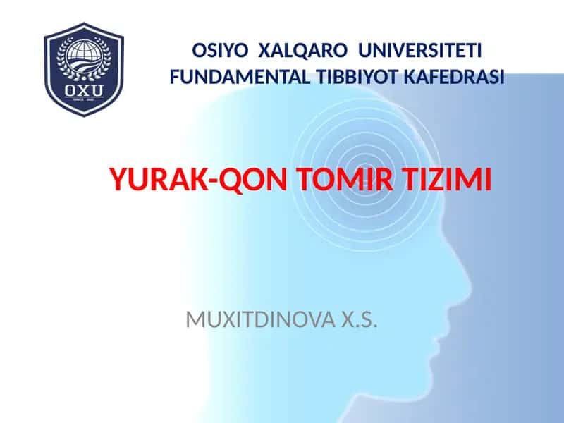 Yurak-Qontomir Tizimi 1