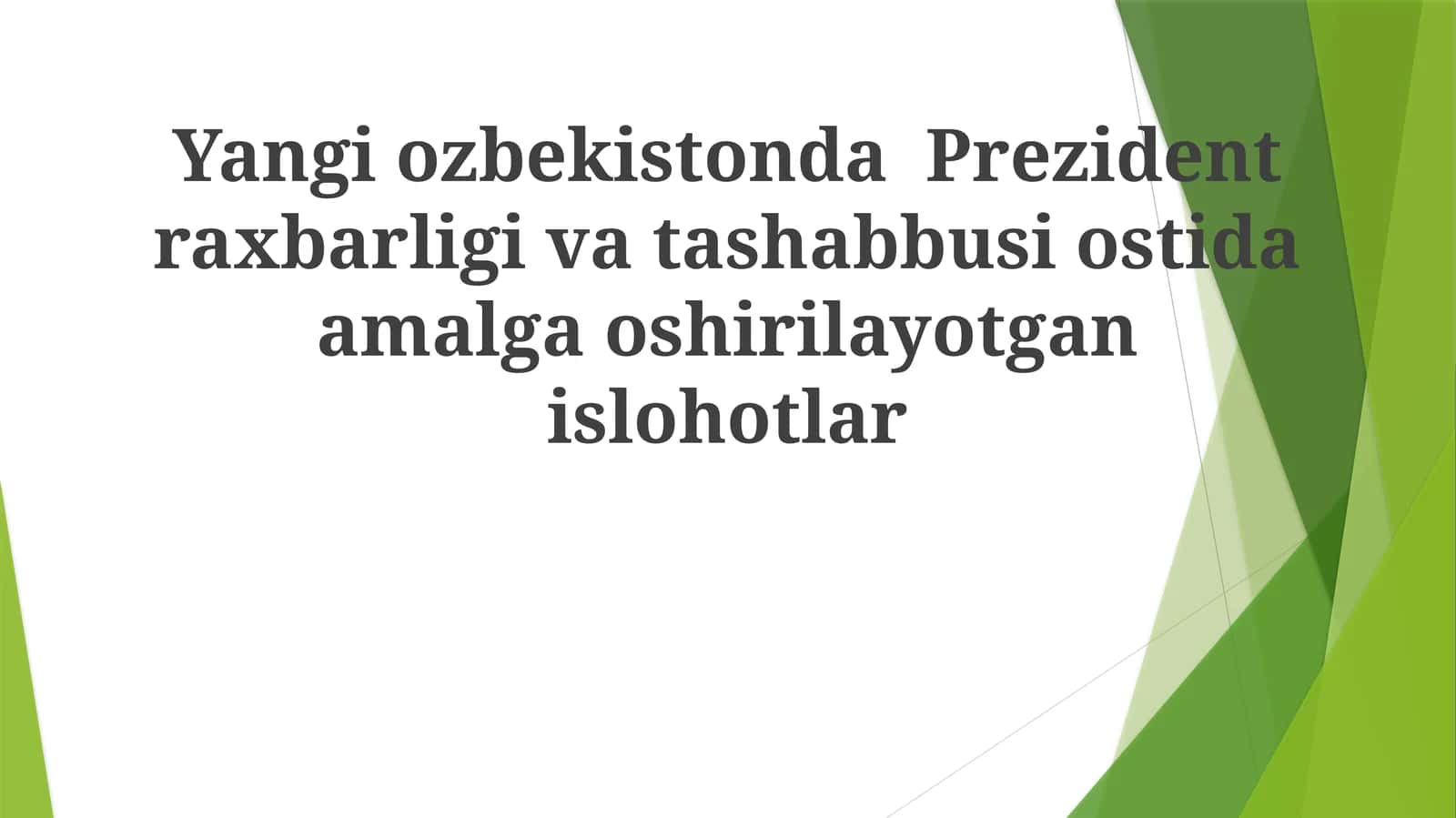 Mirziyoyev davrida O'zbekiston sud-huquq islohotlari (2017-hozir) 1
