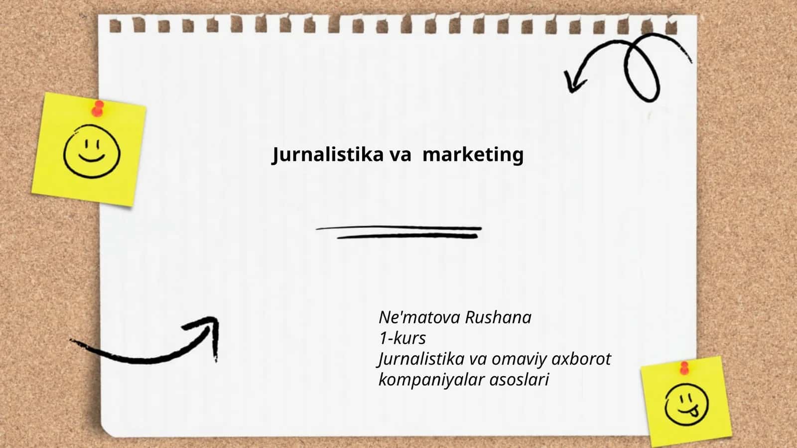 Jurnalistika va marketing 1