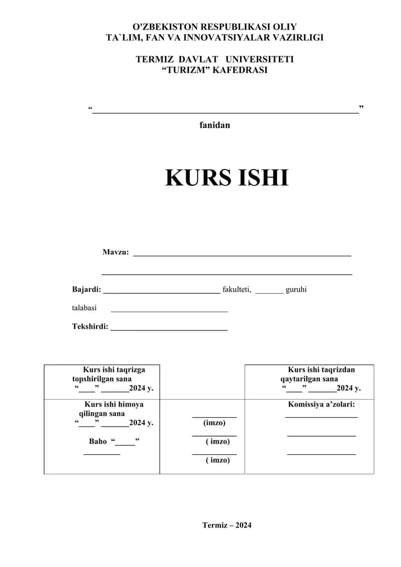 Kurs Ishiga ilova 1