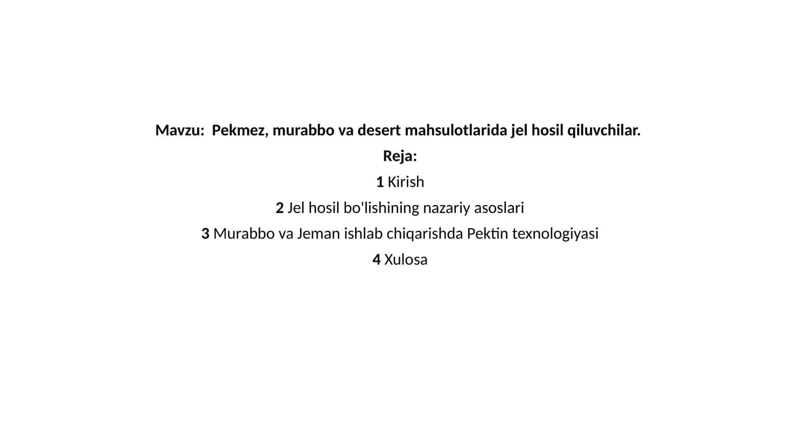 Pekmez, murabbo va desert mahsulotlari daj jel hosil qiluvchilar 1
