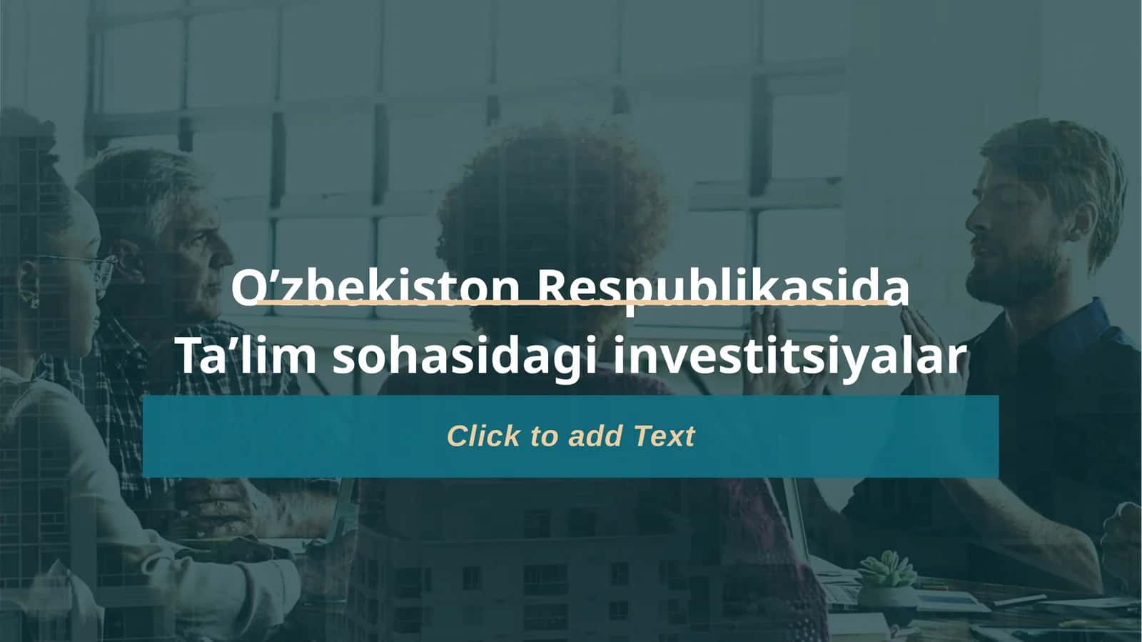 O’zbekiston Respublikasida Ta’lim sohasidagi investitsiyalar 1