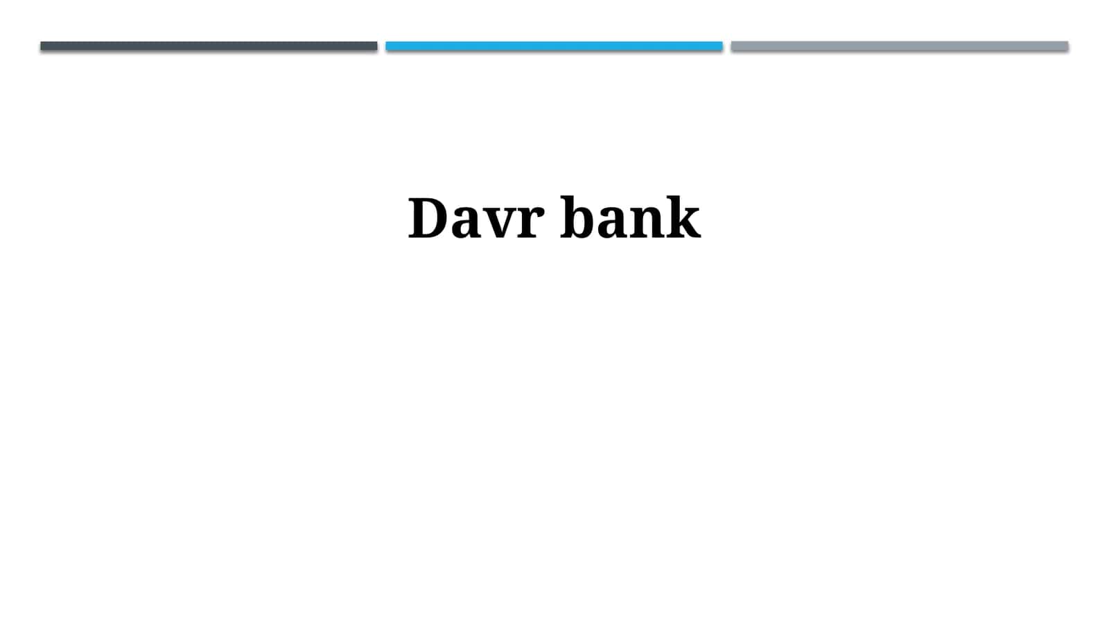 Davr bank 1