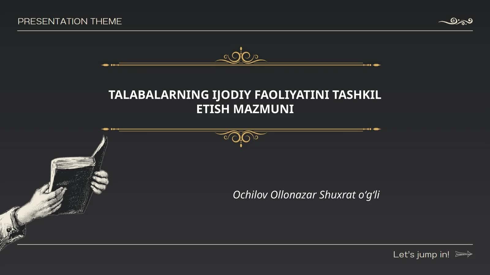 Talabalarning Ijodiy Faoliyatini Tashkil Etish Mazmuni 1