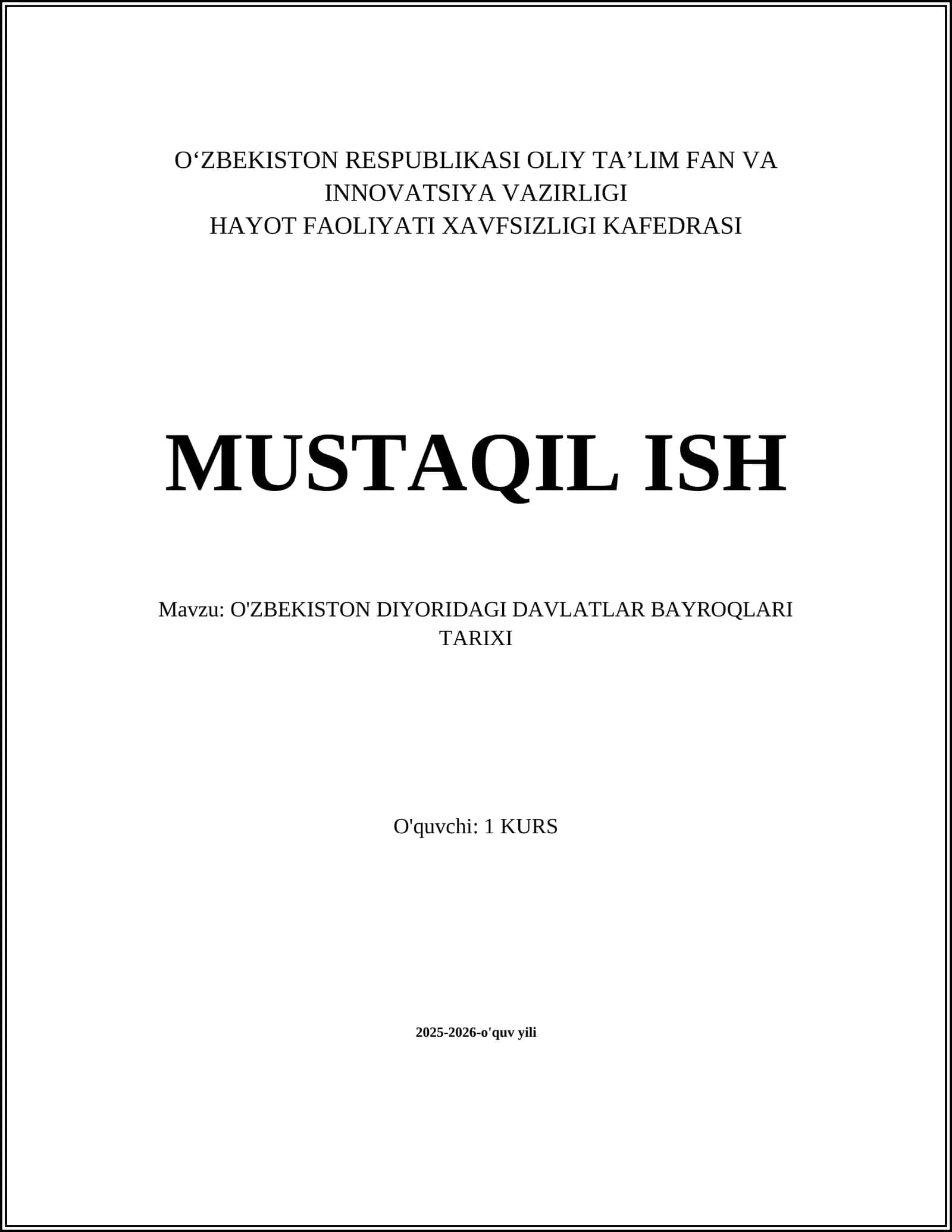 O'ZBEKISTON DIYORIDAGI DAVLATLAR BAYROQLARI TARIXI 1