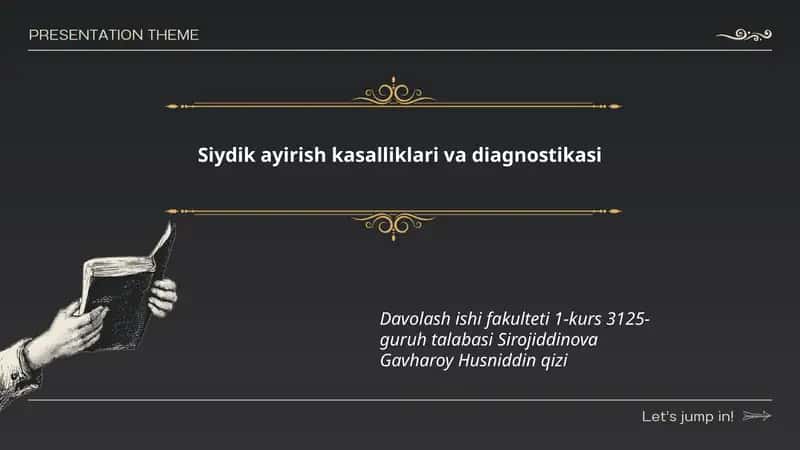 Siydik ayirish kasalliklari va diagnostikasi 1