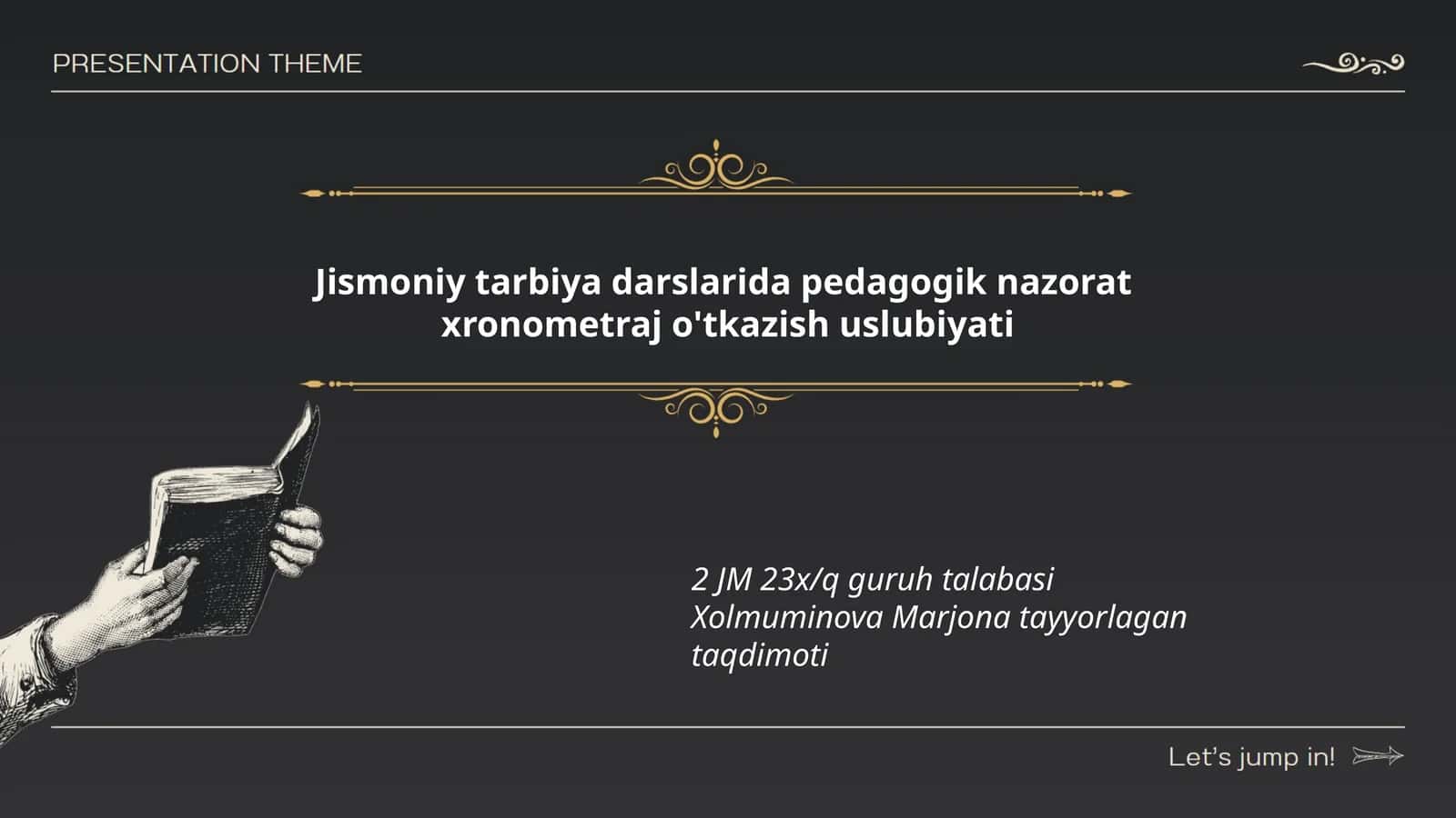Xronometraj o'tkazish uslubiyati 1