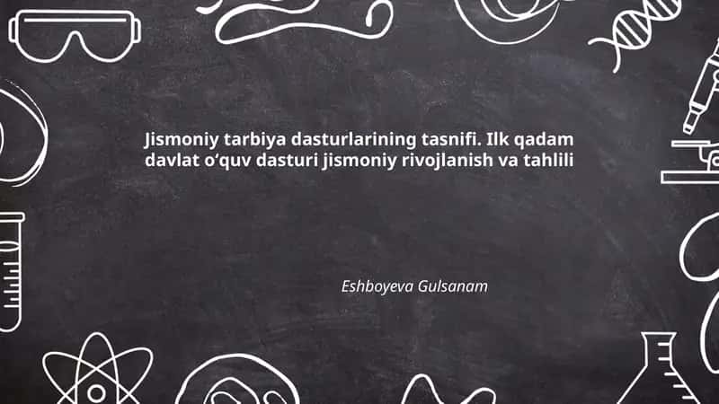 Jismoniy tarbiya dasturlarining tasnifi 1