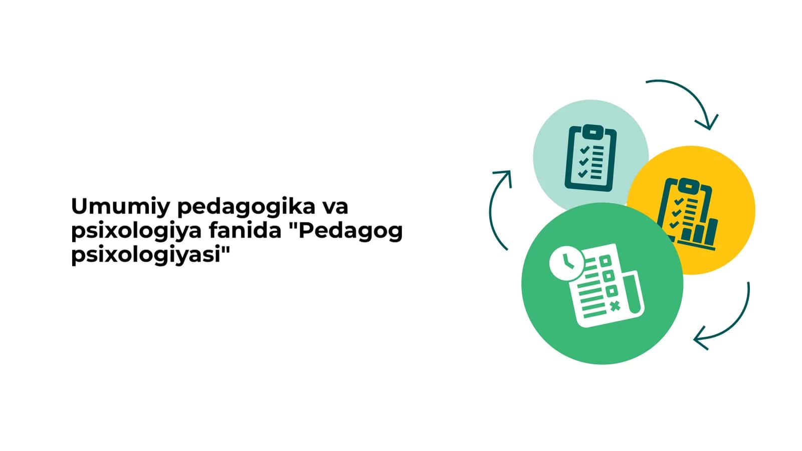Umumiy pedagogika va psixologiya fanida Pedagog psixologiyasi 1
